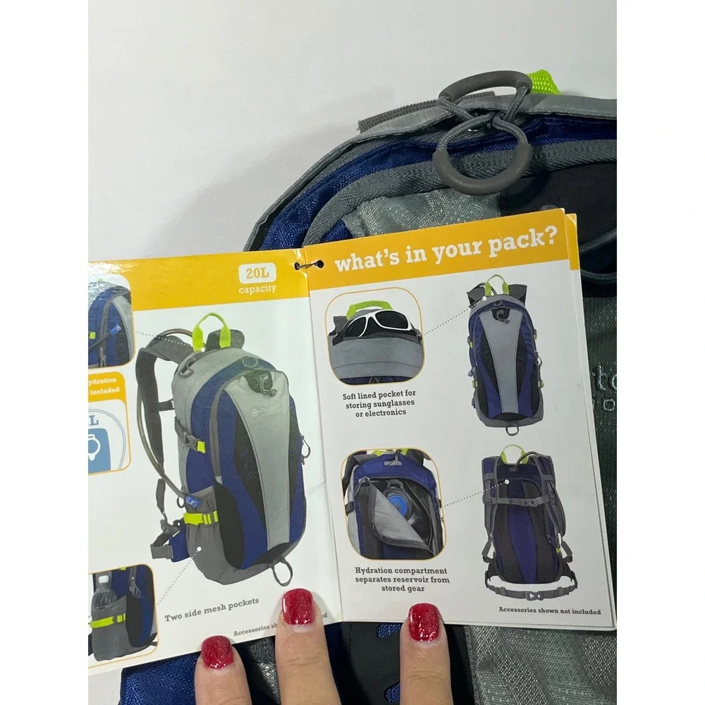 Outdoor Product Hydration Backpack Water‎ Packet Run Hike Refresh MultiColor 20L